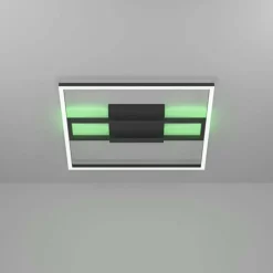 Plafonnier Eglo CALAGRANO-Z LED Noir, 1 lumière, Changeur de couleurs