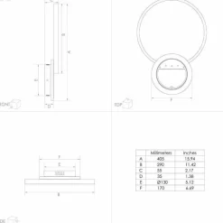 Plafonnier Eglo GAFARES LED Or, Blanc, 1 lumière