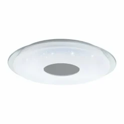 Plafonnier Eglo LANCIANO-Z LED Transparent, Blanc, 4 lumières, Changeur de couleurs