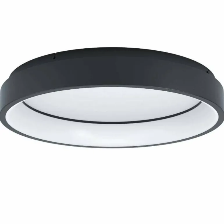 Plafonnier Eglo MARGHERA-Z LED Noir, 4 lumières, Changeur de couleurs