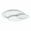 Plafonnier Eglo MENTALURGIA LED Chrome, Blanc, 1 lumière