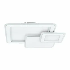 Plafonnier Eglo MENTALURGIA LED Chrome, Blanc, 1 lumière