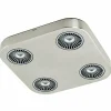 Plafonnier Eglo Montale LED Nickel mat, 4 lumières