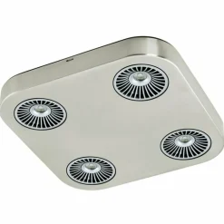 Plafonnier Eglo Montale LED Nickel mat, 4 lumières
