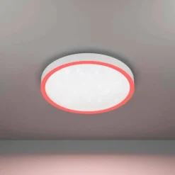 Plafonnier Eglo MONTEMORELOS-Z LED Blanc, 1 lumière, Changeur de couleurs