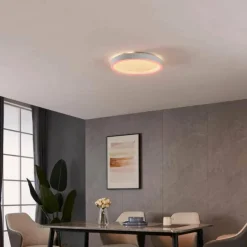 Plafonnier Eglo MONTEMORELOS-Z LED Blanc, 1 lumière, Changeur de couleurs