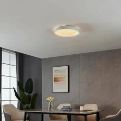 Plafonnier Eglo MONTEMORELOS-Z LED Blanc, 1 lumière, Changeur de couleurs