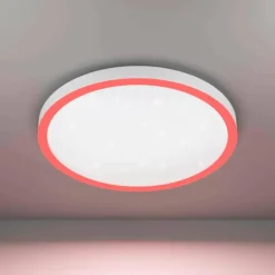 Plafonnier Eglo MONTEMORELOS-Z LED Blanc, 1 lumière, Changeur de couleurs