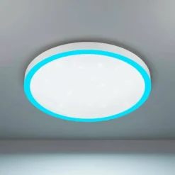 Plafonnier Eglo MONTEMORELOS-Z LED Blanc, 1 lumière, Changeur de couleurs