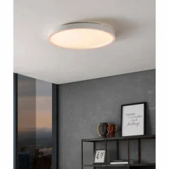 Plafonnier Eglo MONTEMORELOS-Z LED Blanc, 1 lumière, Changeur de couleurs