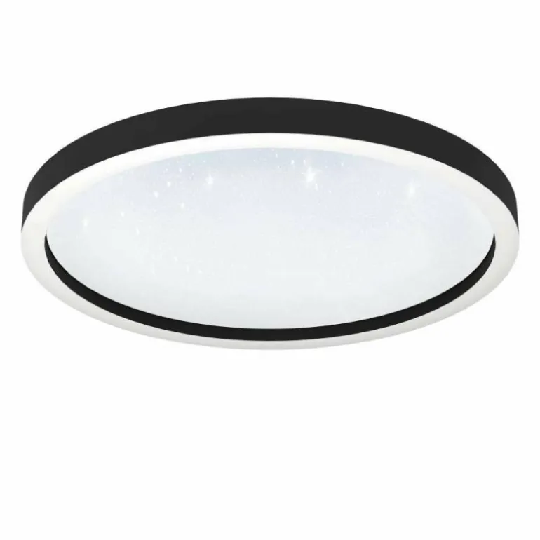 Plafonnier Eglo MONTEMORELOS-Z LED Noir, 1 lumière, Changeur de couleurs