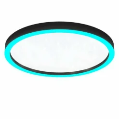 Plafonnier Eglo MONTEMORELOS-Z LED Noir, 1 lumière, Changeur de couleurs