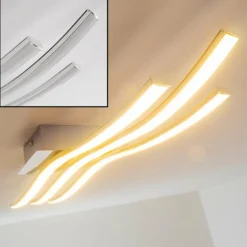 Plafonnier Eglo Roncade LED Chrome, 3 lumières