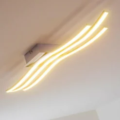 Plafonnier Eglo Roncade LED Chrome, 3 lumières