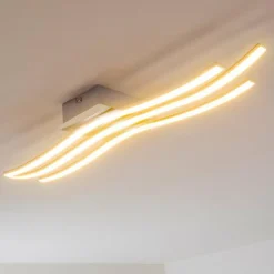 Plafonnier Eglo Roncade LED Chrome, 3 lumières