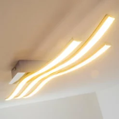Plafonnier Eglo Roncade LED Chrome, 3 lumières