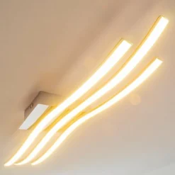 Plafonnier Eglo Roncade LED Chrome, 3 lumières