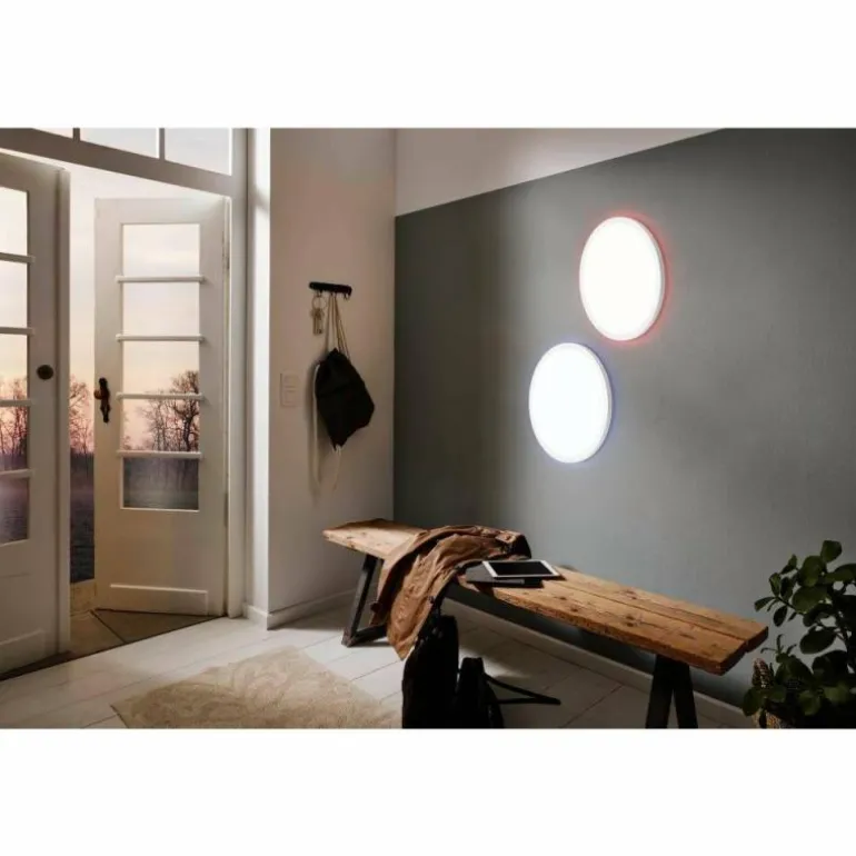 Plafonnier Eglo ROVITO-Z LED Blanc, 1 lumière, Changeur de couleurs