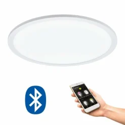 Plafonnier Eglo SARSINA-C LED Blanc, 1 lumière, Télécommandes, Changeur de couleurs