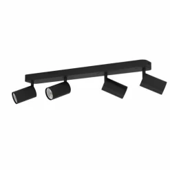 Plafonnier Eglo TELIMBELA-Z LED Noir, 4 lumières, Changeur de couleurs