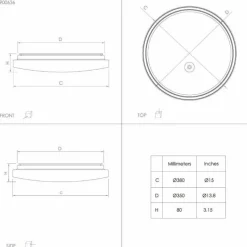 Plafonnier Eglo TOTARI-Z LED Blanc, 4 lumières