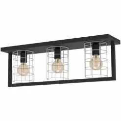 Plafonnier Eglo-Leuchten JUBILY Noir, 3 lumières