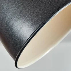 Plafonnier Elm Anthracite, Bois clair, 2 lumières