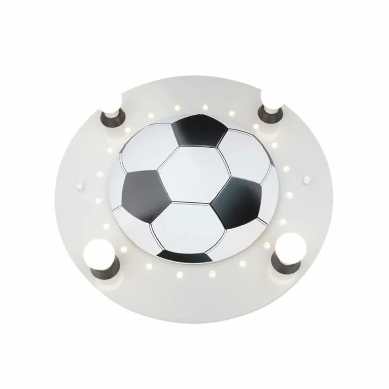 Plafonnier Elobra FUßBALL Argenté, 4 lumières