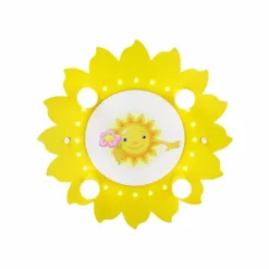 Plafonnier Elobra Jaune, 4 lumières