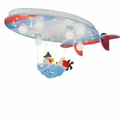 Plafonnier Elobra LUFTSCHIFF Bleu, Rouge, 4 lumières