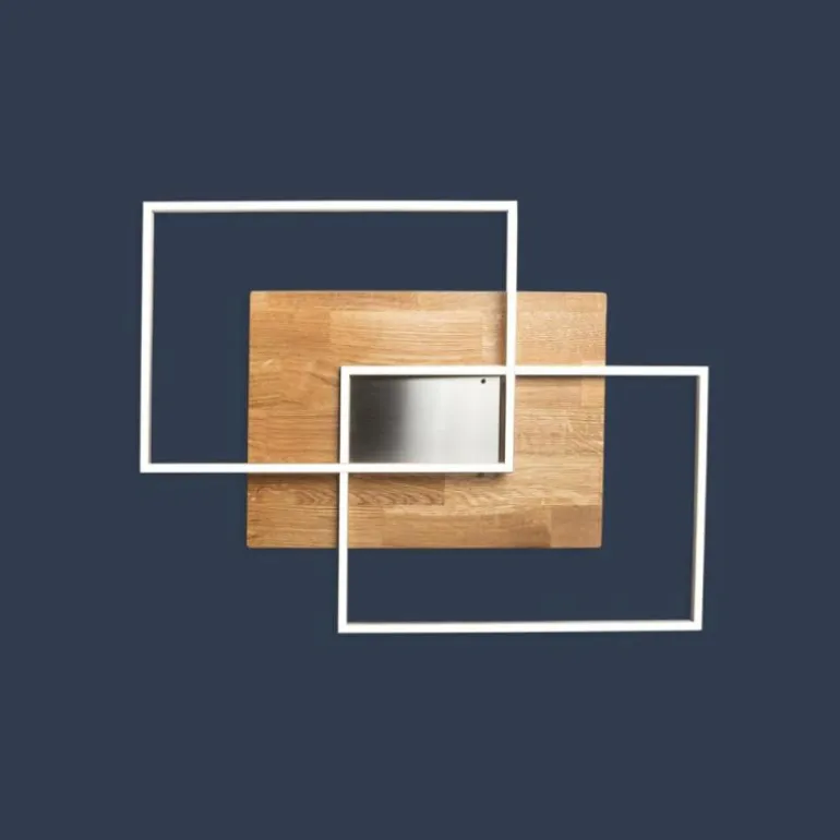 Plafonnier Elobra Panama LED Écru, 2 lumières, Télécommandes