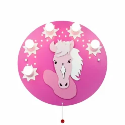 Plafonnier Elobra PONY Rose, 5 lumières