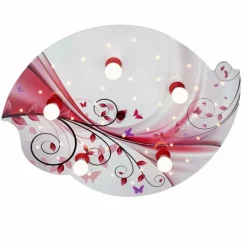 Plafonnier Elobra SARAH PHANTASIE Bleu, 5 lumières