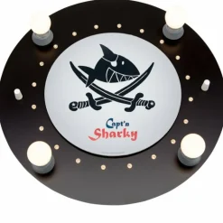 Plafonnier Elobra SÄBELN Noir, 4 lumières