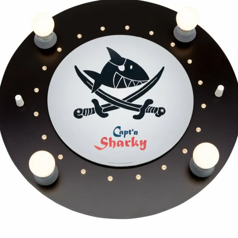 Plafonnier Elobra SÄBELN Noir, 4 lumières