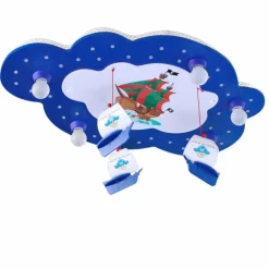 Plafonnier Elobra SCHIFFE Bleu, 5 lumières