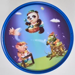 Plafonnier Erie Bleu, Multicolore, 2 lumières