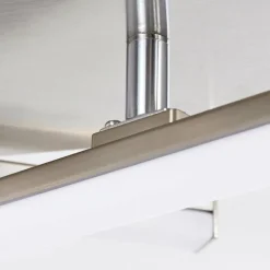 Plafonnier Eriz LED Nickel mat, 4 lumières, Télécommandes, Changeur de couleurs