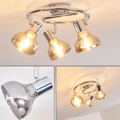 Plafonnier Esberg Chrome, 3 lumières