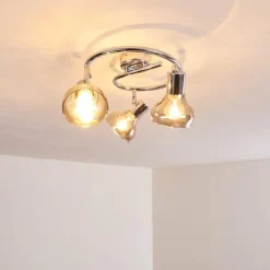 Plafonnier Esberg Chrome, 3 lumières
