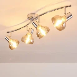 Plafonnier Esberg Chrome, 4 lumières