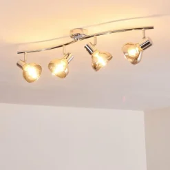 Plafonnier Esberg Chrome, 4 lumières