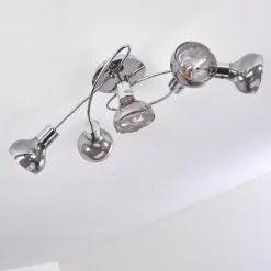 Plafonnier Esberg Chrome, 5 lumières