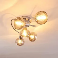Plafonnier Esberg Chrome, 5 lumières
