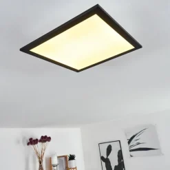 Plafonnier Essaouira LED Noir, 1 lumière, Télécommandes