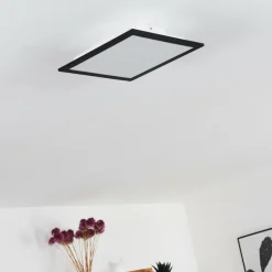 Plafonnier Essaouira LED Noir, 1 lumière, Télécommandes