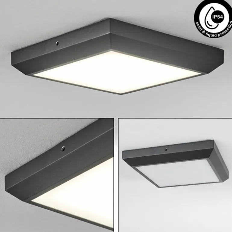 plafonnier extérieur Alkmaar LED Anthracite, 1 lumière