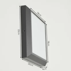 plafonnier extérieur Alkmaar LED Anthracite, 1 lumière