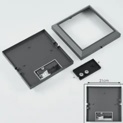 plafonnier extérieur Alkmaar LED Anthracite, 1 lumière