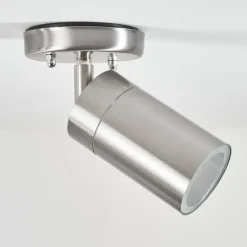 plafonnier extérieur Bessiebelle Acier inoxydable, Blanc, 1 lumière